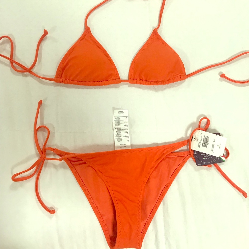 NEW Volcom orange bikini